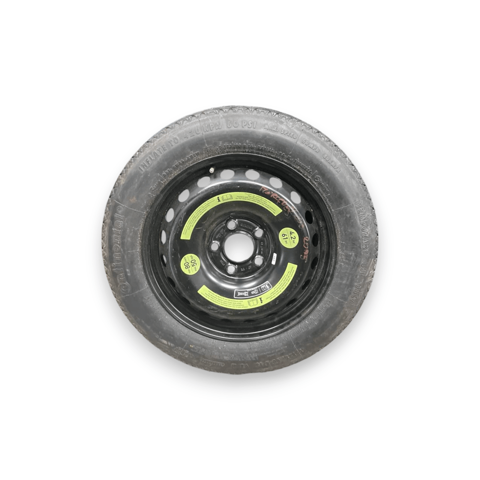 Ruota / Ruotino di Scorta Mercedes - Benz Classe C W203 (2000 al 2007) (125 / 90 R16) - F&P CRASH SRLS - Ricambi Usati