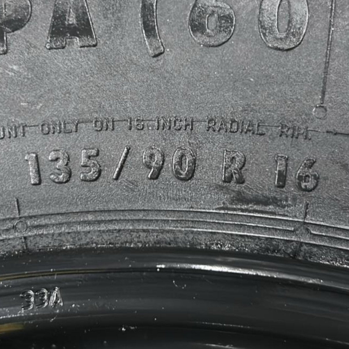 Ruotino di scorta Citroen C4 Picasso (5 fori / 135 / 90 r16) (2013 > 2022) - F&P CRASH SRL - Ricambi Usati