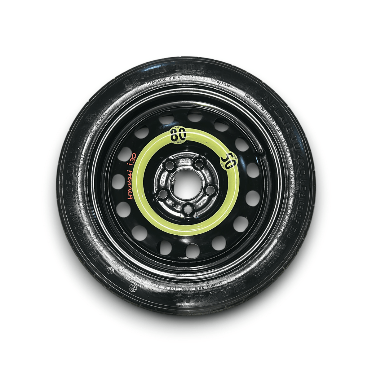 Ruotino Di Scorta Hyundai I30 cod.52910 - A6900 (5 Fori / T125 / 80D16) (2016 &gt; ) - F&amp;P CRASH SRLS - Ricambi Usati