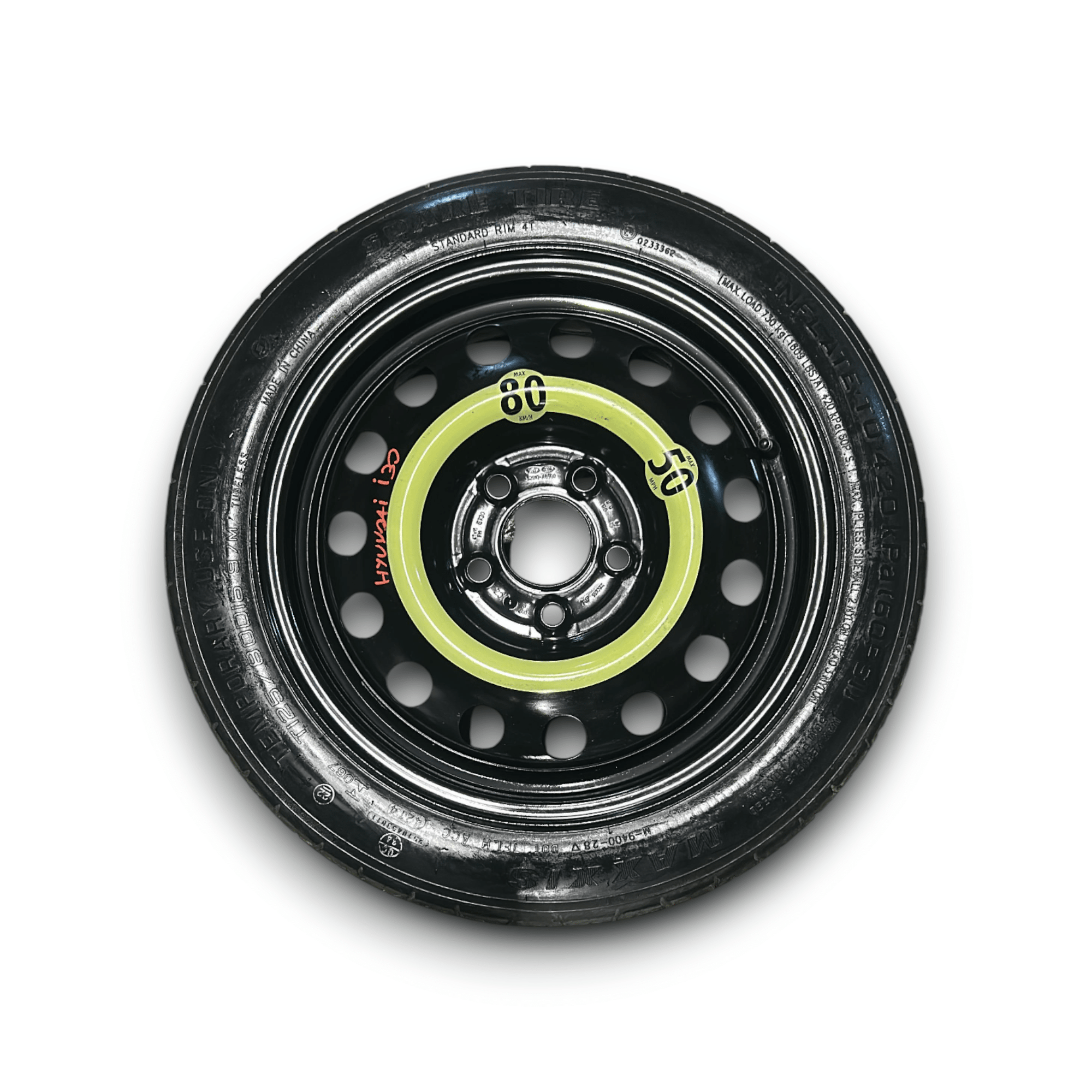 Ruotino Di Scorta Hyundai I30 cod.52910 - A6900 (5 Fori / T125 / 80D16) (2016 > ) - F&P CRASH SRLS - Ricambi Usati