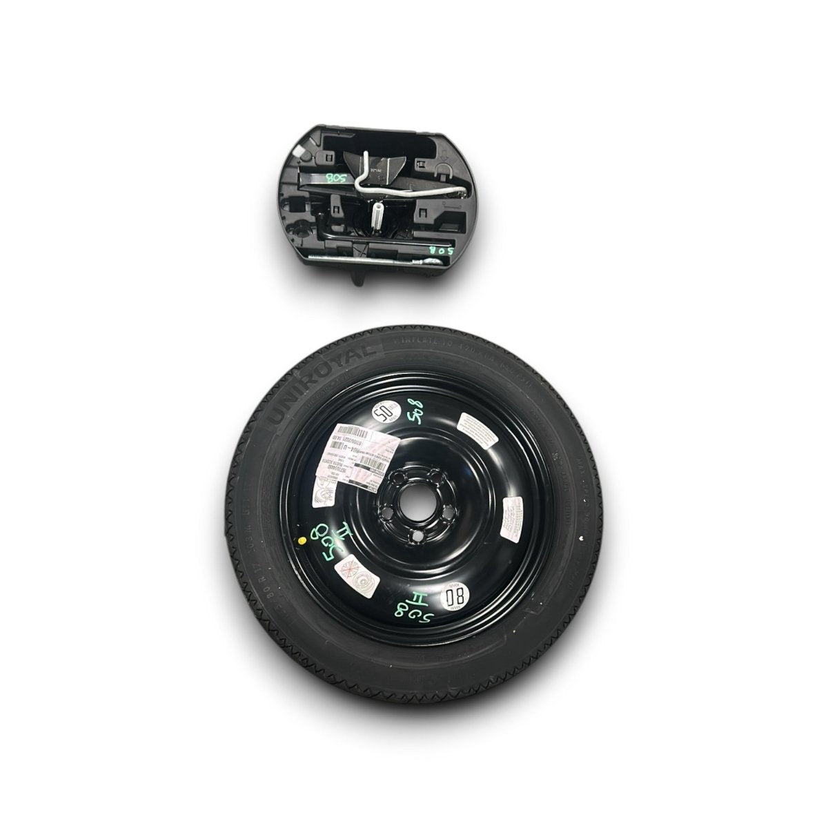 Ruotino di scorta Peugeot 508 II cod.1677094480 (5 fori / 135 / 80 r17) (2018 > ) + kit riparazione ruota - F&P CRASH SRLS - Ricambi Usati