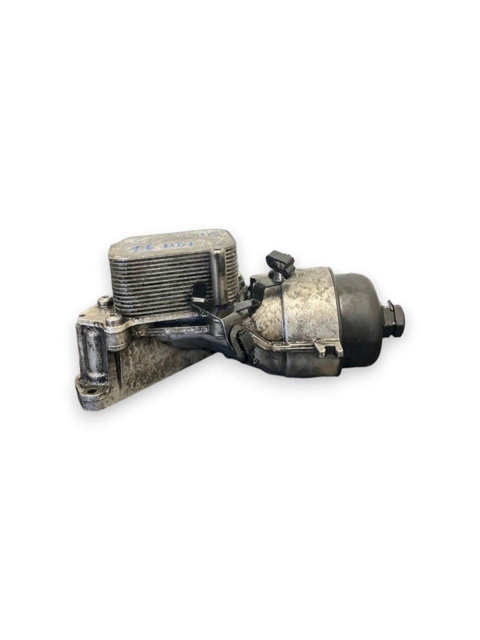 Scambiatore Calore + Supporto Filtro Olio Citroen C4 Picasso / Citroen C3 / Peugeot 307 / Peugeot 308 / Peugeot 207 / Ford Focus / Peugeot 3008 1.6 hdi (2006 al 2013) cod: 9656970080 - F&P CRASH SRLS - Ricambi Usati