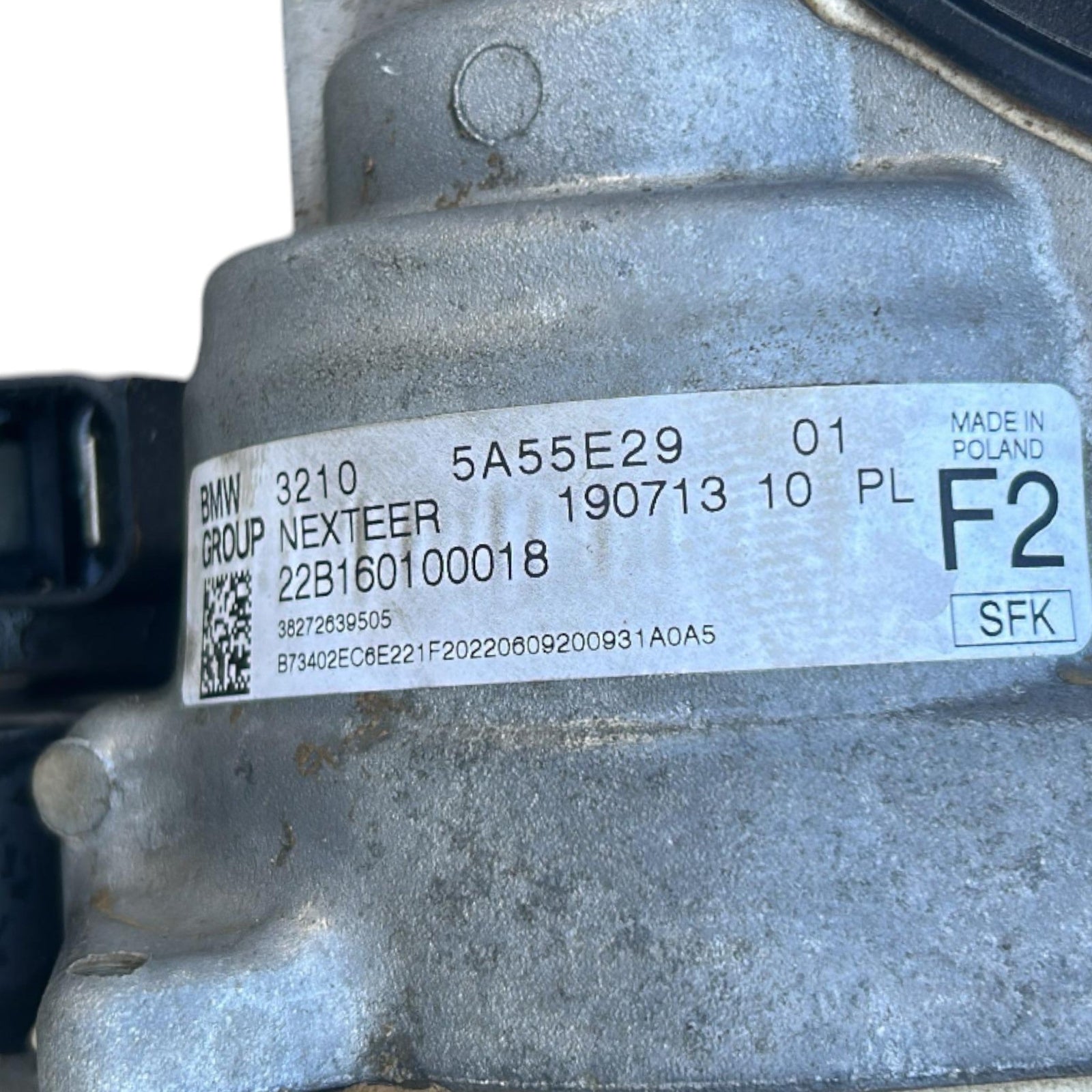 Steering Box BMW Series 2 (U06) code 5A55E29 1.5 Petrol (2021 >) code 38276406 Steering Box - F&P CRASH SRLS - Used Spare Parts