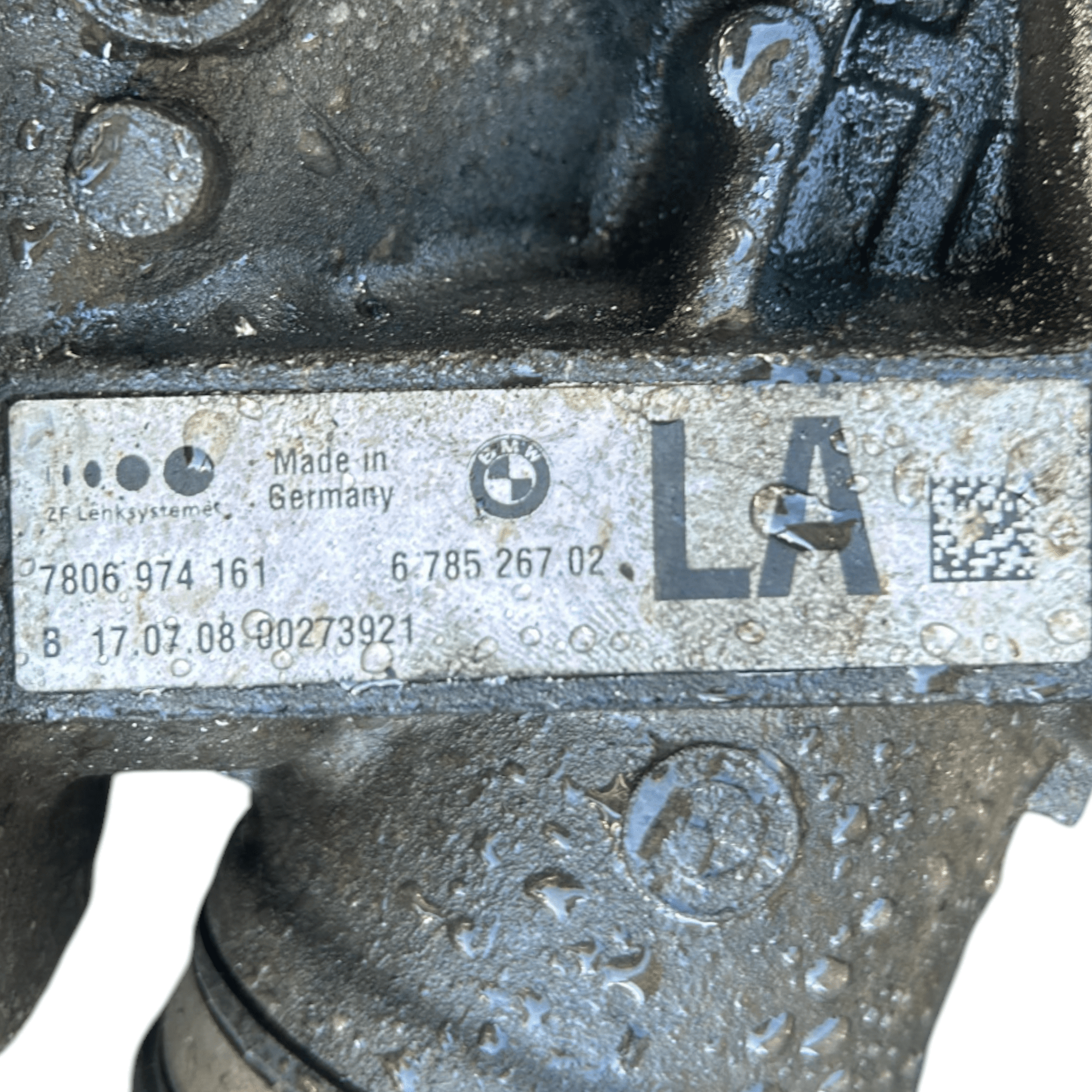 Scatola Dello Sterzo BMW Serie 3 (E91) SW cod.678526702 2.0 Diesel (2005 > 2013) Scatola Guida - F&P CRASH SRLS - Ricambi Usati
