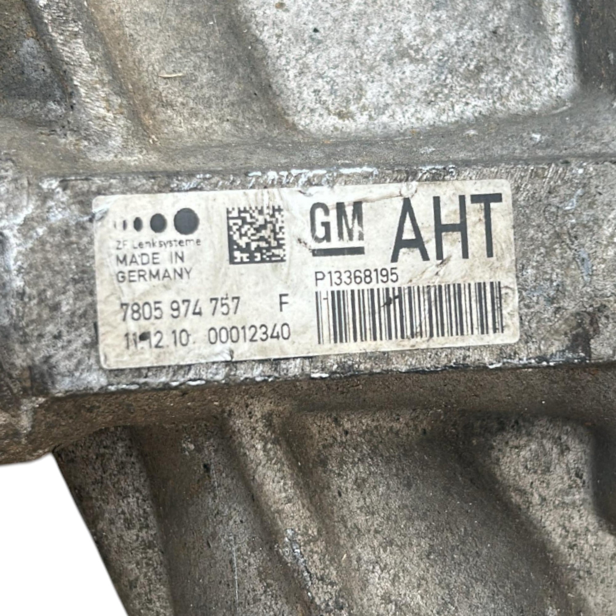 Scatola Dello Sterzo Opel Astra J cod.P13368195 1.7 Diesel (2009 > 2012) cod.7805974757 cod.7805501619 cod.0273010163 Scatola Guida - F&P CRASH SRLS - Ricambi Usati