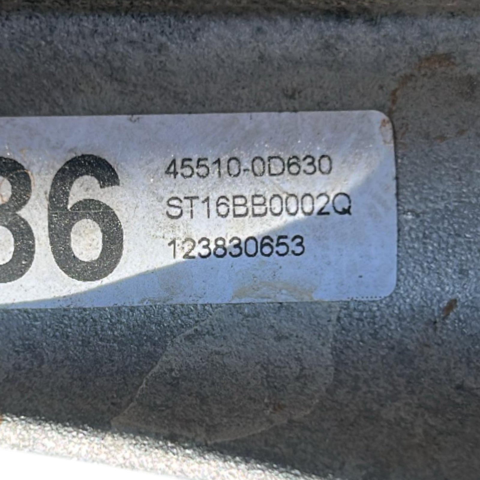 Steering Box Toyota Yaris Cross cod.45510 - 0D630 1.5 Hybrid (2020 > ) Steering Box - F&P CRASH SRLS - Used Parts