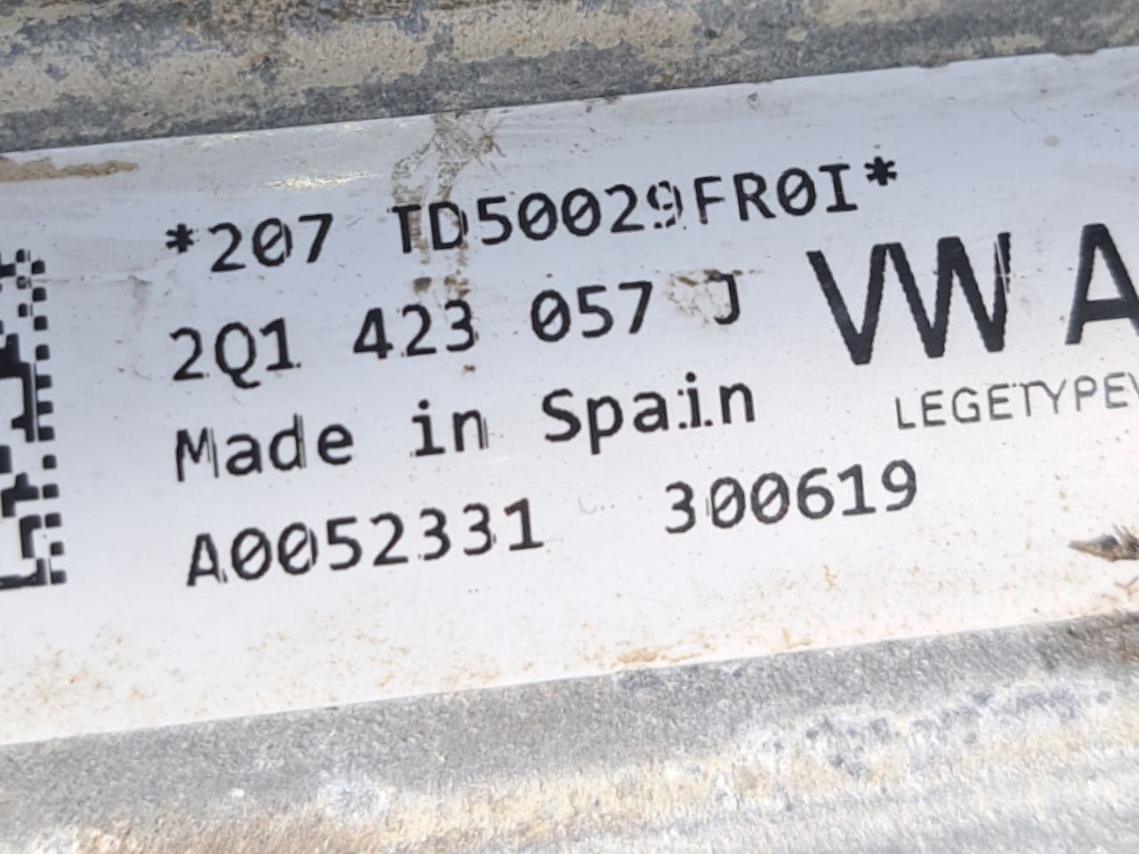 Scatola Dello Sterzo Volkswagen T - Cross 1.6 Diesel (2019>) COD:2Q1423057J - F&P CRASH SRLS - Ricambi Usati