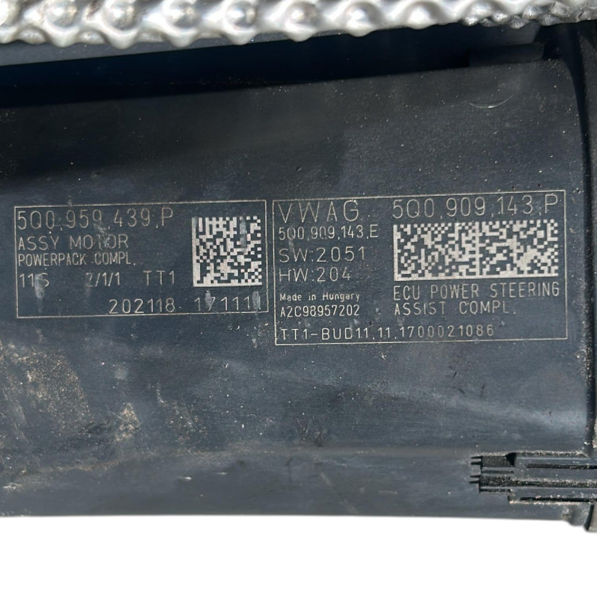 Scatola Dello Sterzo Volkswagen Tiguan (AD) cod.5Q1423105G 2.0 Diesel (2016 > ) cod.5Q0959439P cod.5Q0909143P cod.5Q0909143E Scatola Guida - F&P CRASH SRLS - Ricambi Usati