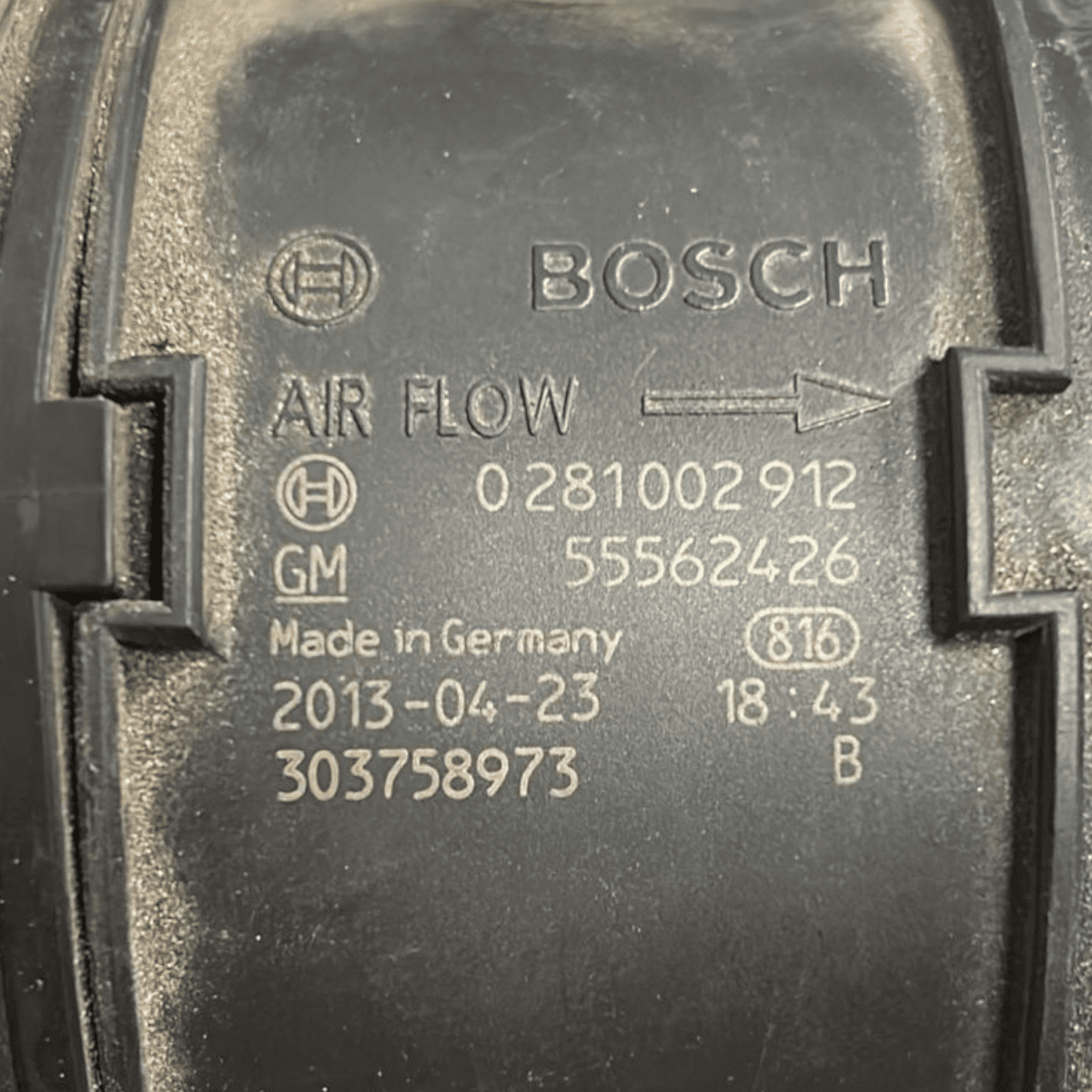 Air filter box opel insignia a 2.0 diesel code:55560889 (2008 > 2017) + flow meter / mass air flow sensor - F&P CRASH SRL - Used Parts