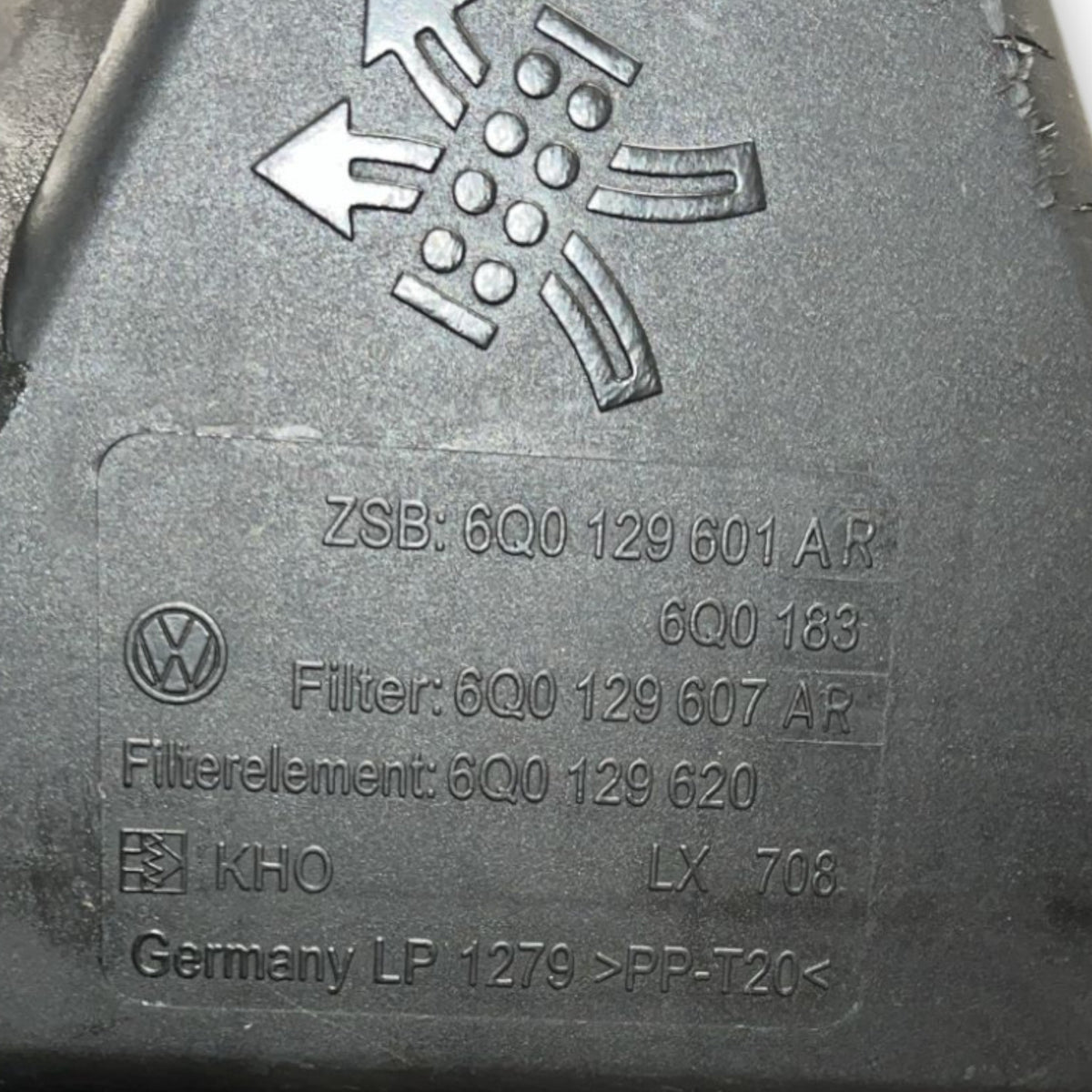 Air Filter Box Volkswagen Polo 9N code:6Q0129601 (2001 >2009) - F&P CRASH SRLS - Used Parts
