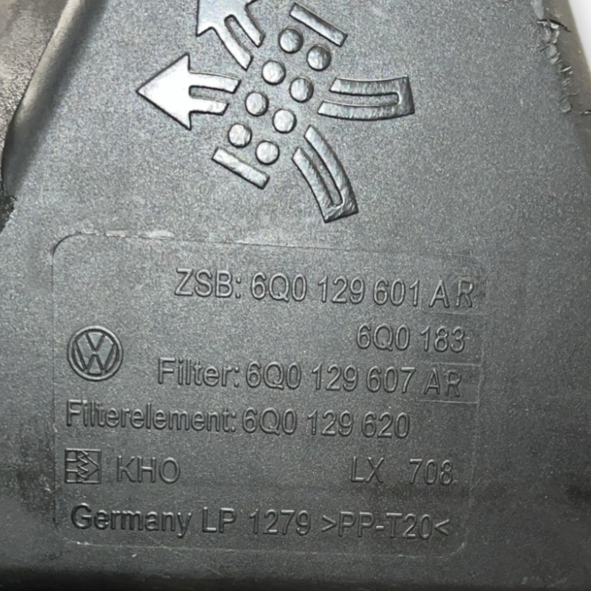 Scatola Filtro Aria Volkswagen Polo 9N cod:6Q0129601 (2001 >2009) - F&P CRASH SRLS - Ricambi Usati