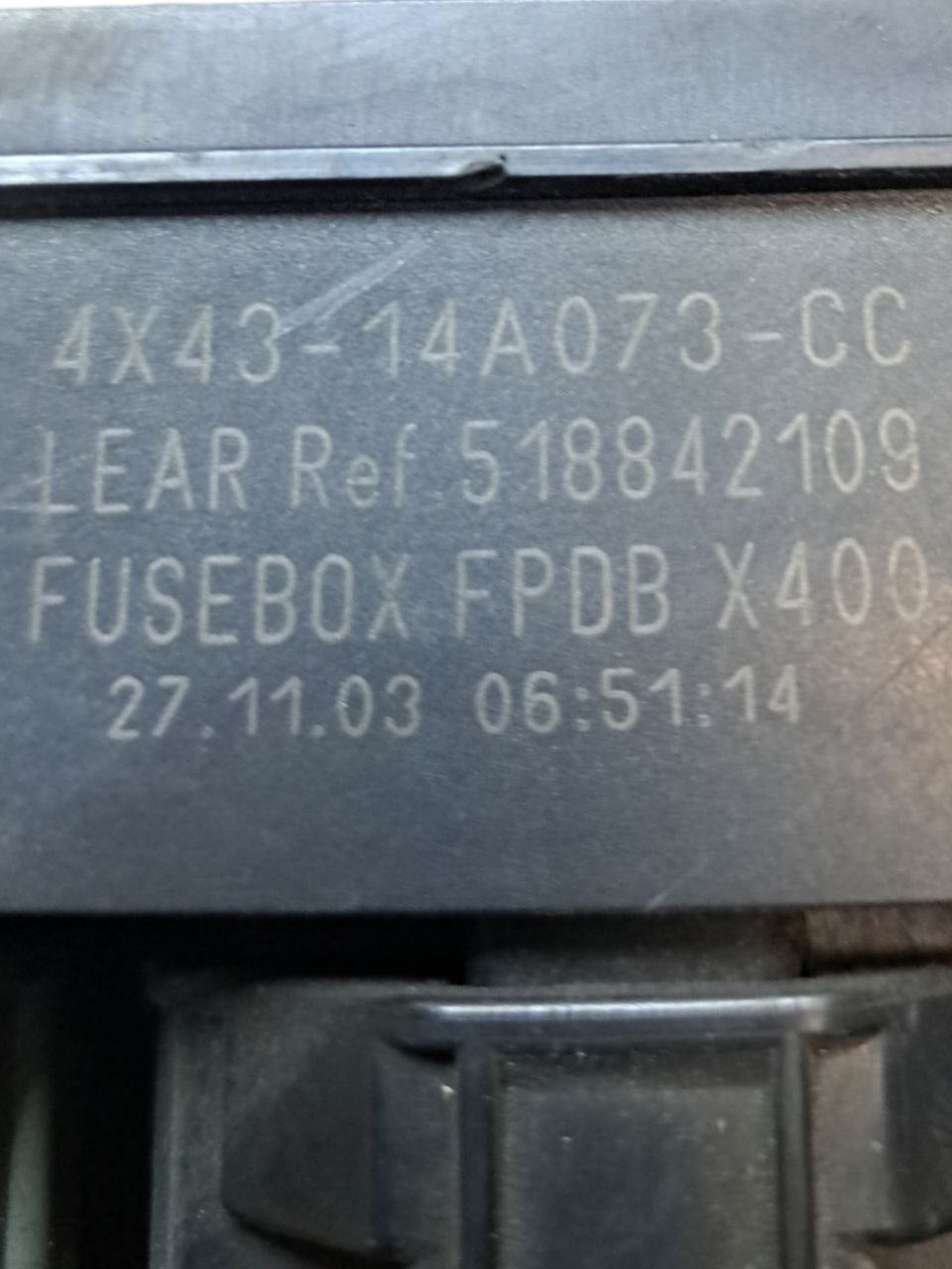 Scatola Fusibili Centralina Portafusibili Jaguar X - Type 2.0 Diesel (2001 - 2008) COD:4X43 - 14A073 - F&P CRASH SRLS - Ricambi Usati