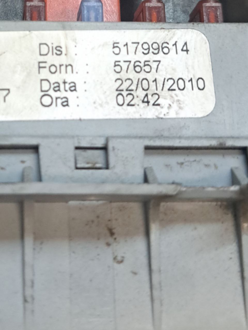 Fuse Box / Fuse Holder Unit Lancia Musa 1.6 diesel (2007 - 2013) COD:51799614 - F&P CRASH SRLS - Used Parts