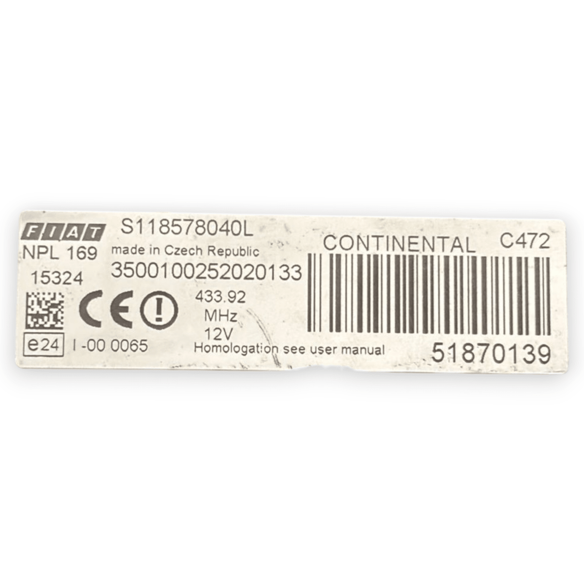 Scatola fusibili fiat panda 169 1.2 benzina cod:51870139 (2003 - 2012) - F&P CRASH SRL - Ricambi Usati
