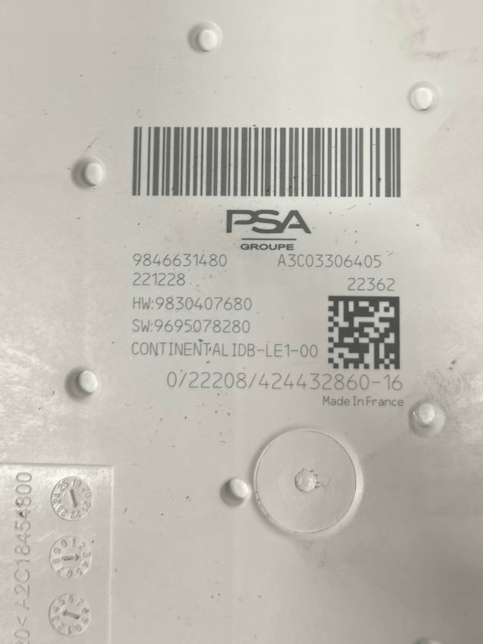 Scatola Fusibili Peugeot 308 III 1.6 Hybrid / Benzina (2021>) cod: 9846631480 - F&P CRASH SRLS - Ricambi Usati