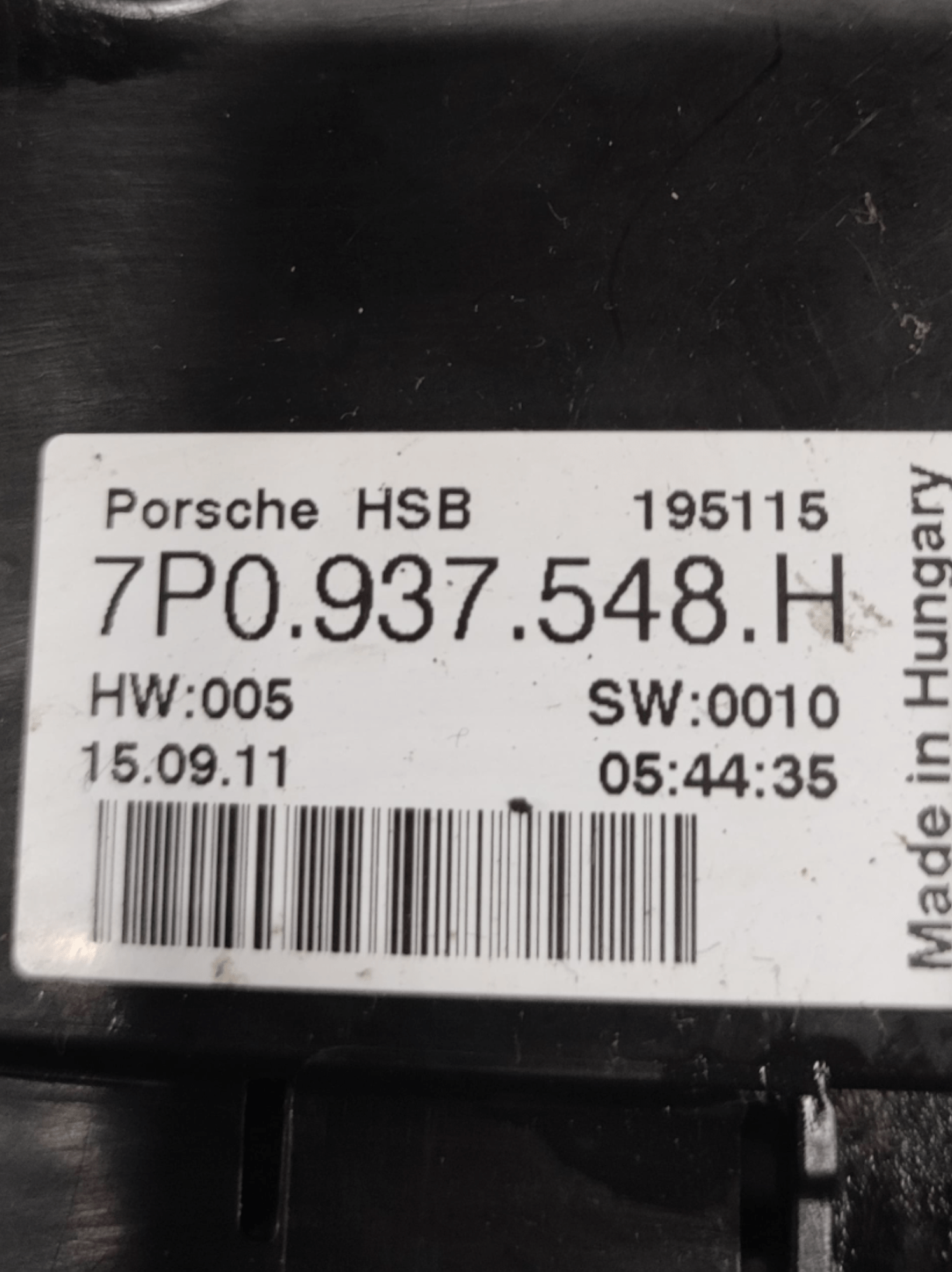 Scatola Fusibili Porsche Cayenne 3.0 Diesel COD: 7P0937548H (2017>) - F&P CRASH SRLS - Ricambi Usati