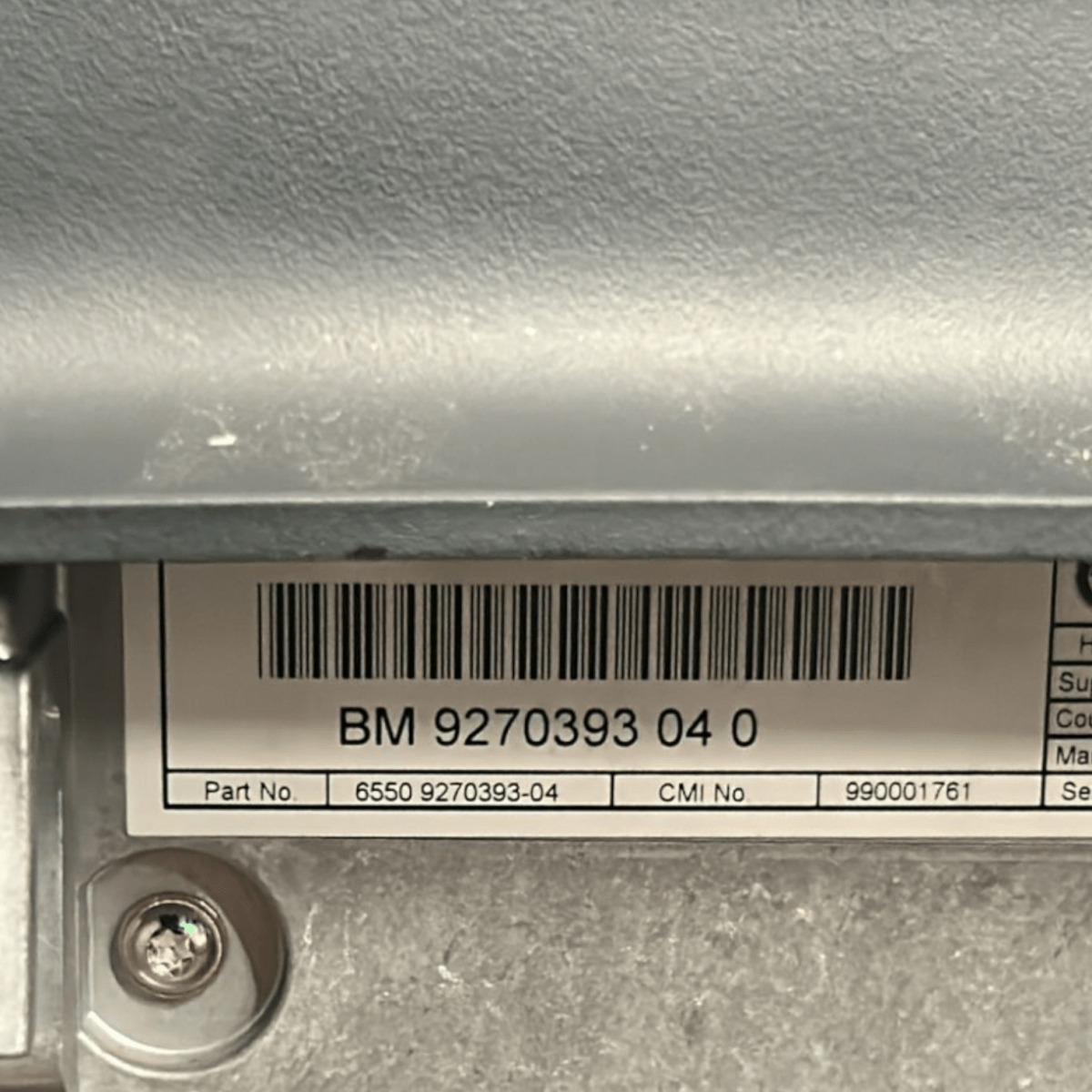 Screen / display bmw series 3 f30 code:927039304 (2013 > 2019) - F&P CRASH SRLS - Used Parts