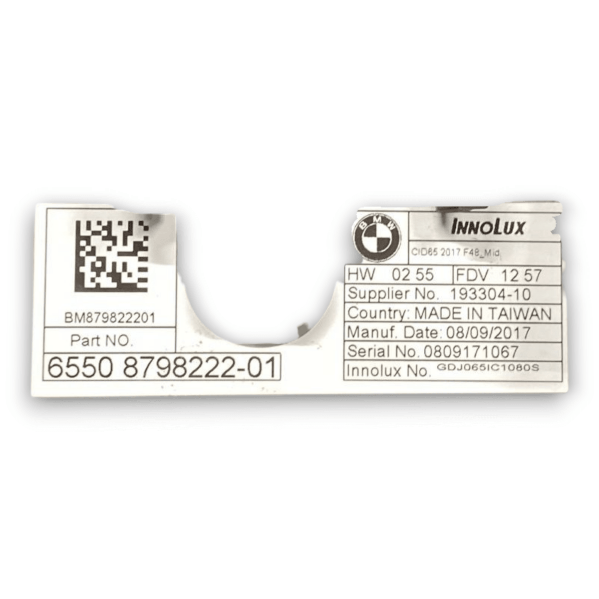 Schermo / display Bmw x1 f48 cod . 65508798222 (2015 > 2022) - F&P CRASH SRL - Ricambi Usati