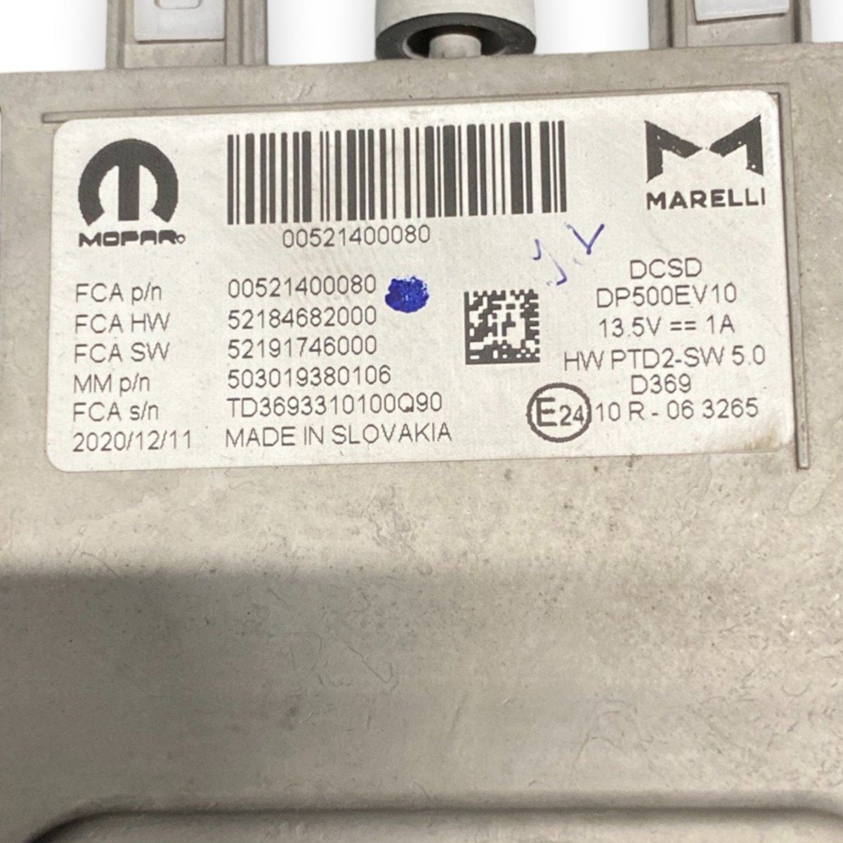 Schermo / display fiat 500e 332 (2020 - ) cod: 00521400080 - F&P CRASH SRLS - Ricambi Usati