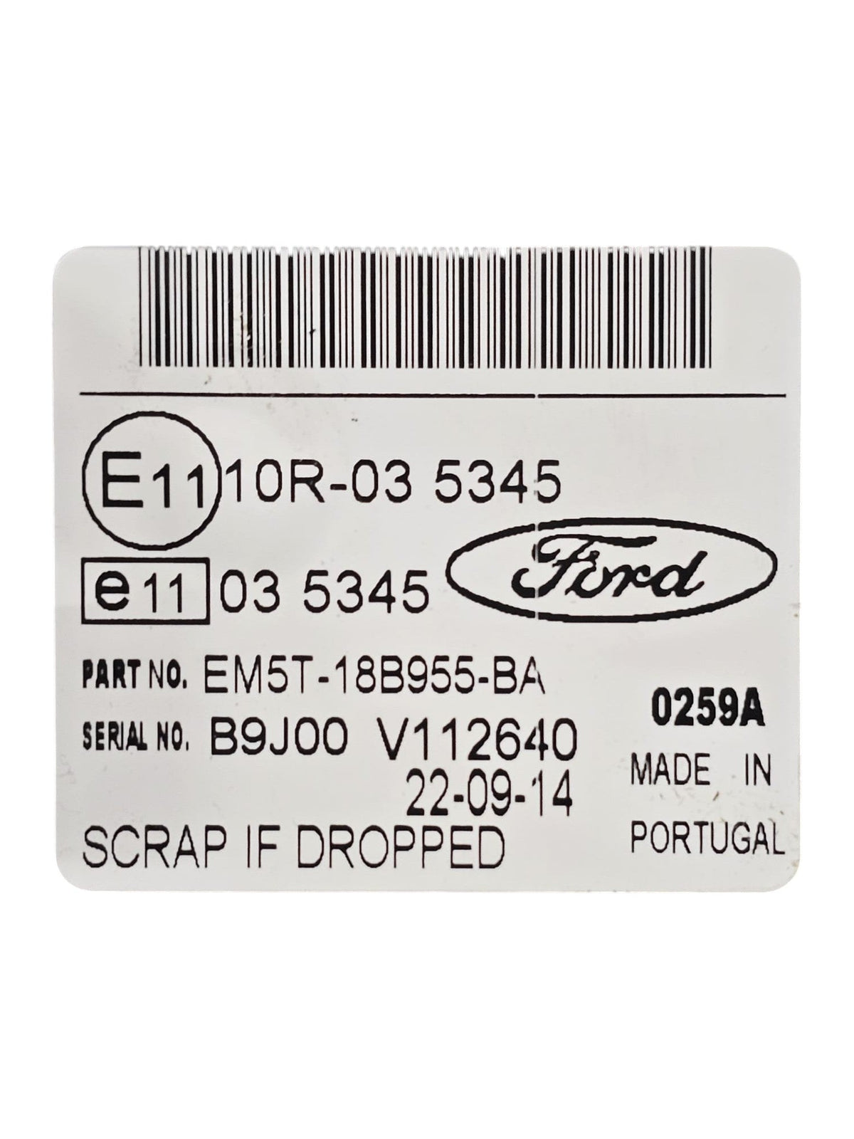 Schermo / Display Ford Kuga II Cod:EM5T - 18B955 - BA (2011 - 2019) - F&P CRASH SRLS - Ricambi Usati