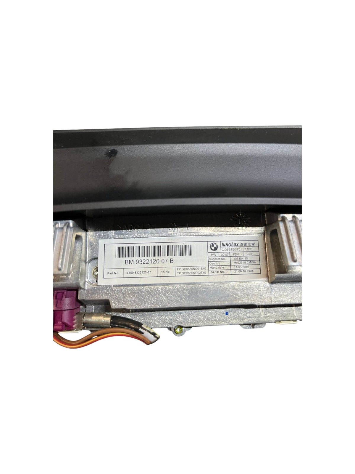 Screen / Multifunction Display Bmw Series 3 F31 (2013 - 2019) cod.932212007B - F&P CRASH SRLS - Used Parts