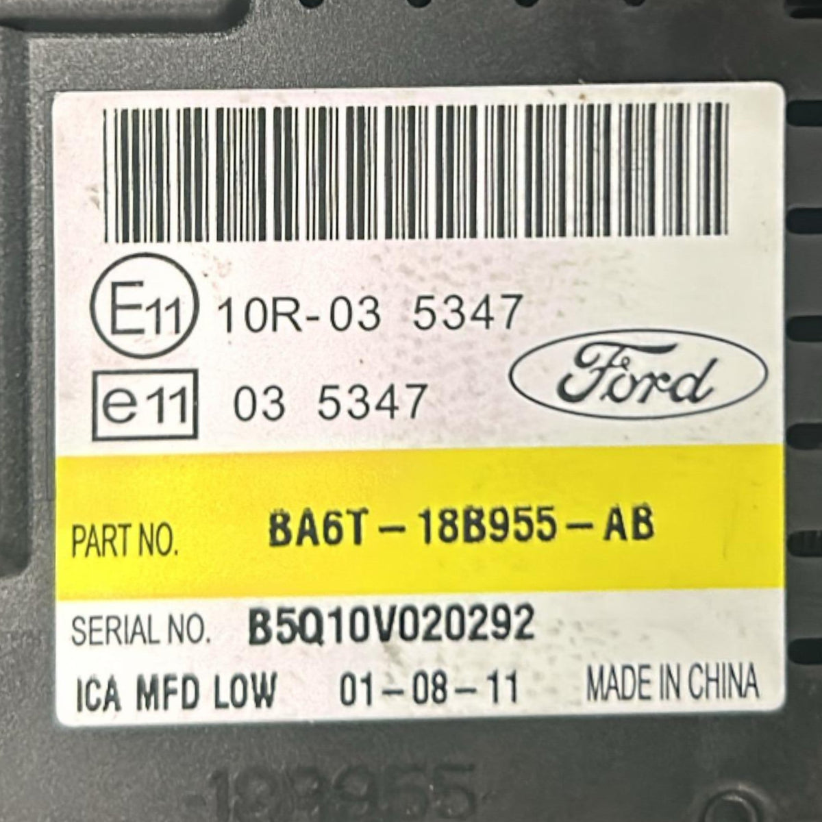 Screen / Display / Clock Ford Fiesta VI cod.8A6T - 18B955 - AB (2008 > 2017) - F&P CRASH SRLS - Used Parts