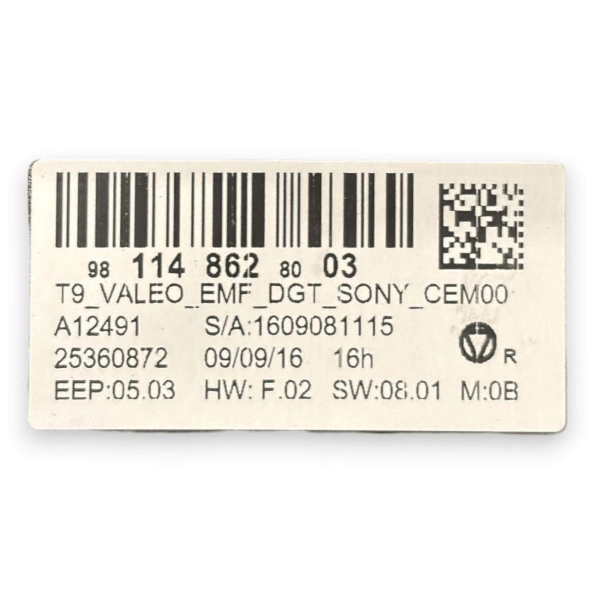 Schermo / display peugeot 308 II cod:981148628003 (2013 - 2021) - F&P CRASH SRL - Ricambi Usati