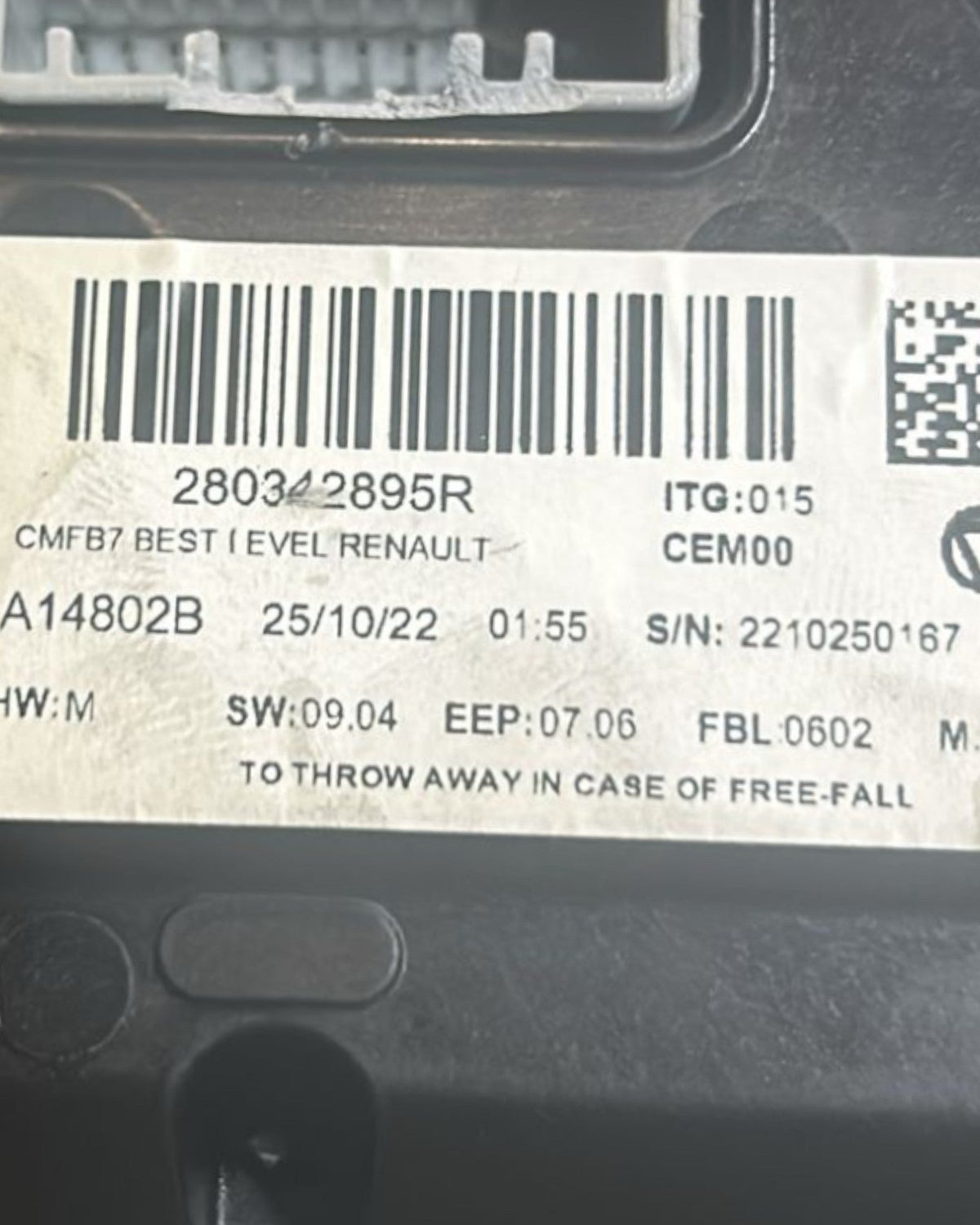 Schermo / Display Renault Captur II (2019 > ) cod.280342895R - F&P CRASH SRLS - Ricambi Usati