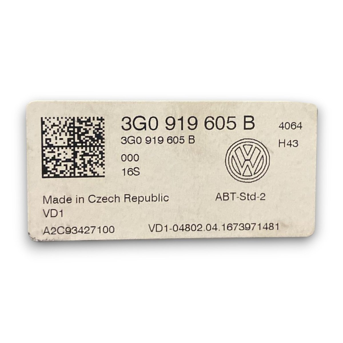 Schermo / display Volkswagen golf VII cod . 3g0919605b (2012 > 2019) - F&P CRASH SRL - Ricambi Usati