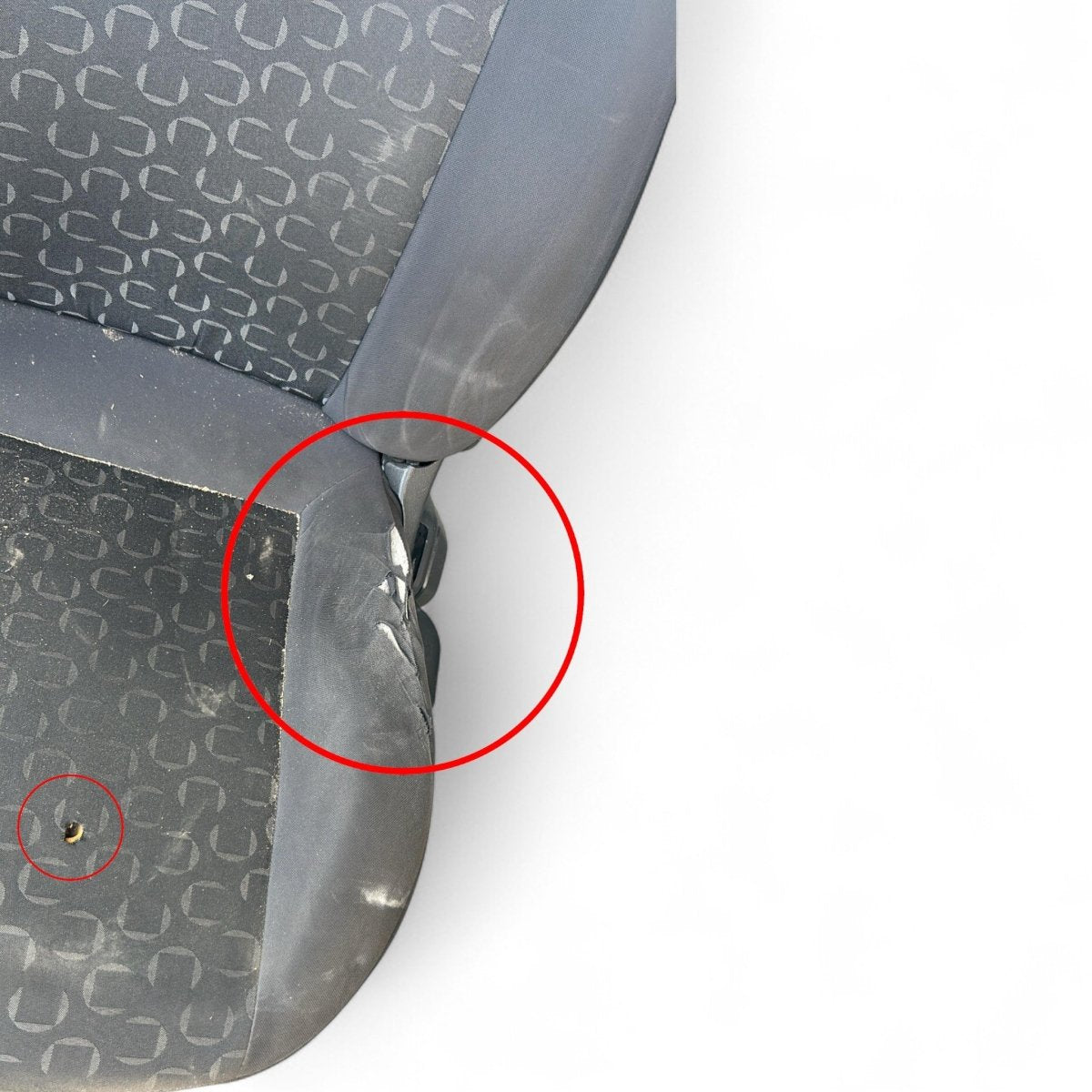 Sedile anteriore guidatore Fiat Doblo II (2009 > 2022) in stoffa nero e grigio - F&P CRASH SRLS - Ricambi Usati