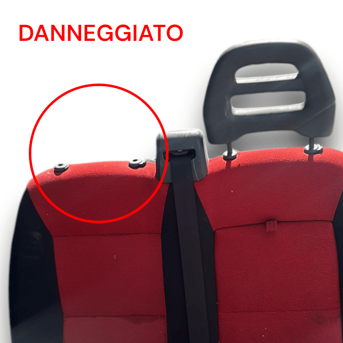 Seduta / Sedili Anteriori passeggero In Stoffa Rossa Fiat Ducato II (1994 > 2006) - F&P CRASH SRLS - Ricambi Usati