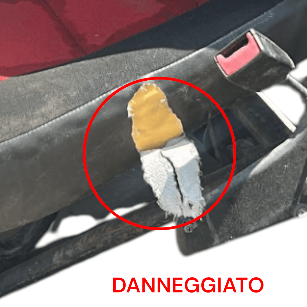 Seduta / Sedili Anteriori passeggero In Stoffa Rossa Fiat Ducato II (1994 > 2006) - F&P CRASH SRLS - Ricambi Usati