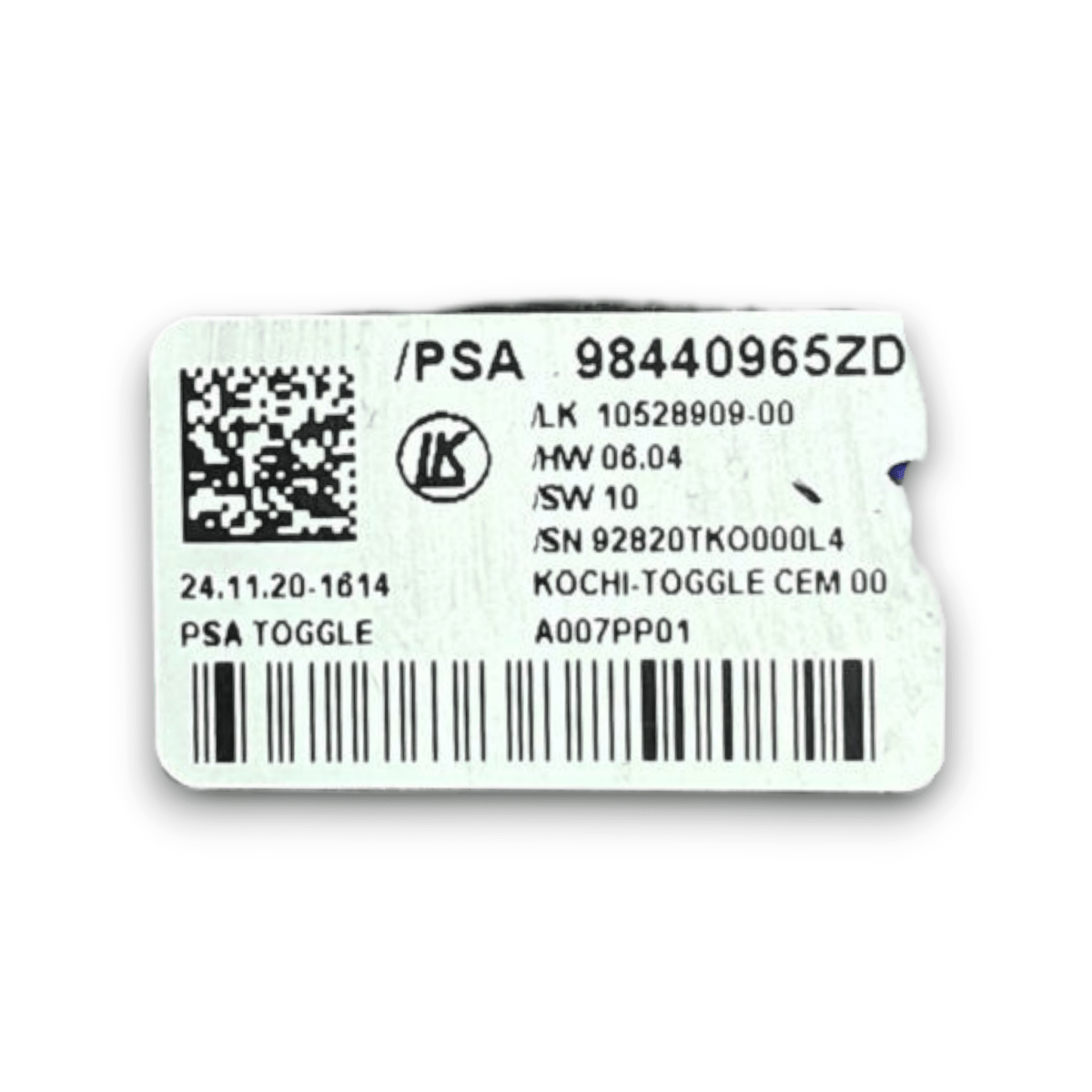 Selettore / leva cambio automatico Citroen C4 Cactus cod . 98440965zd 1.6 diesel (2014 > 2024) - F&P CRASH SRL - Ricambi Usati