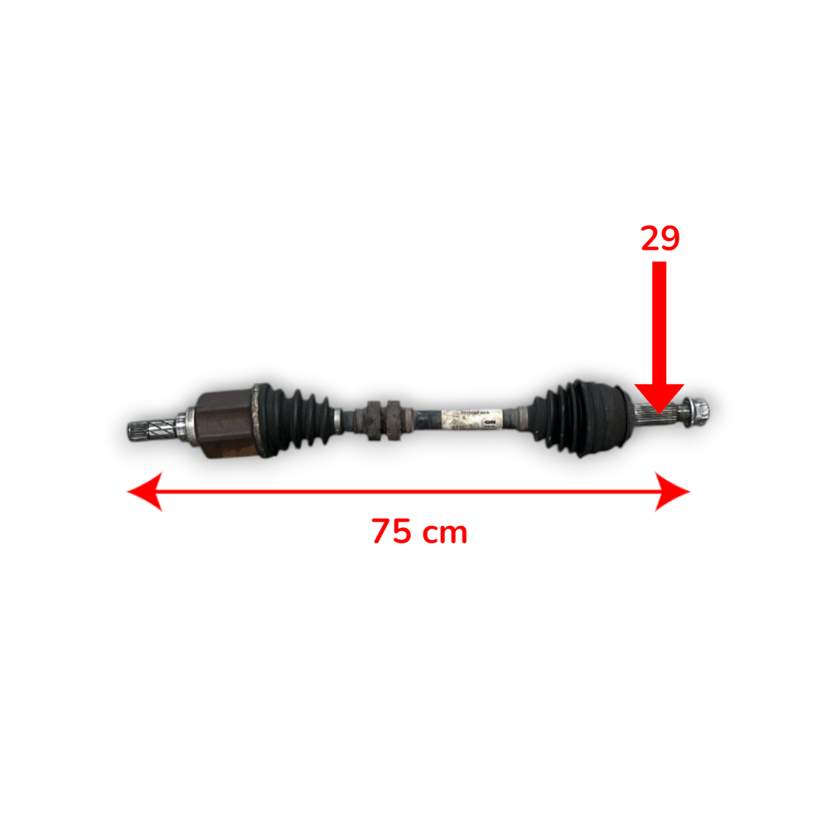 Semiasse anteriore sinistro Nissan Qashqai (J11) 391014pa0a 1.5 diesel (2014 > 2021) - F&P CRASH SRL - Ricambi Usati