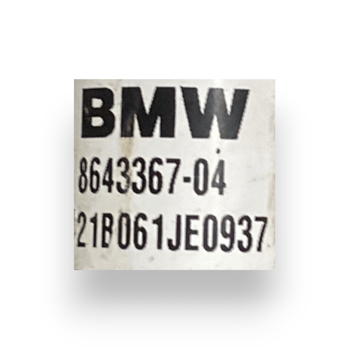 Semiasse anteriore sinistro (sx) bmw serie 1 f40 2.0 diesel cod:8643367 - 04 (2019 - 2024) - F&P CRASH SRLS - Ricambi Usati