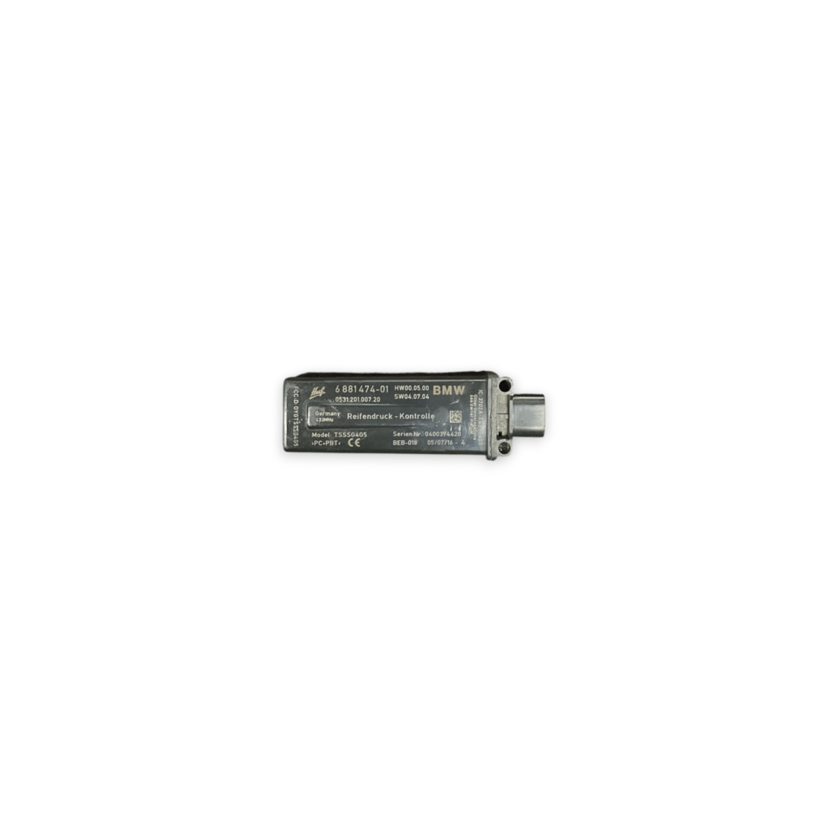 sensore di pressione dei pneumatici bmw serie 5 f10 cod:6881474 - 01 (2010 - 2017) - F&P CRASH SRLS - Ricambi Usati