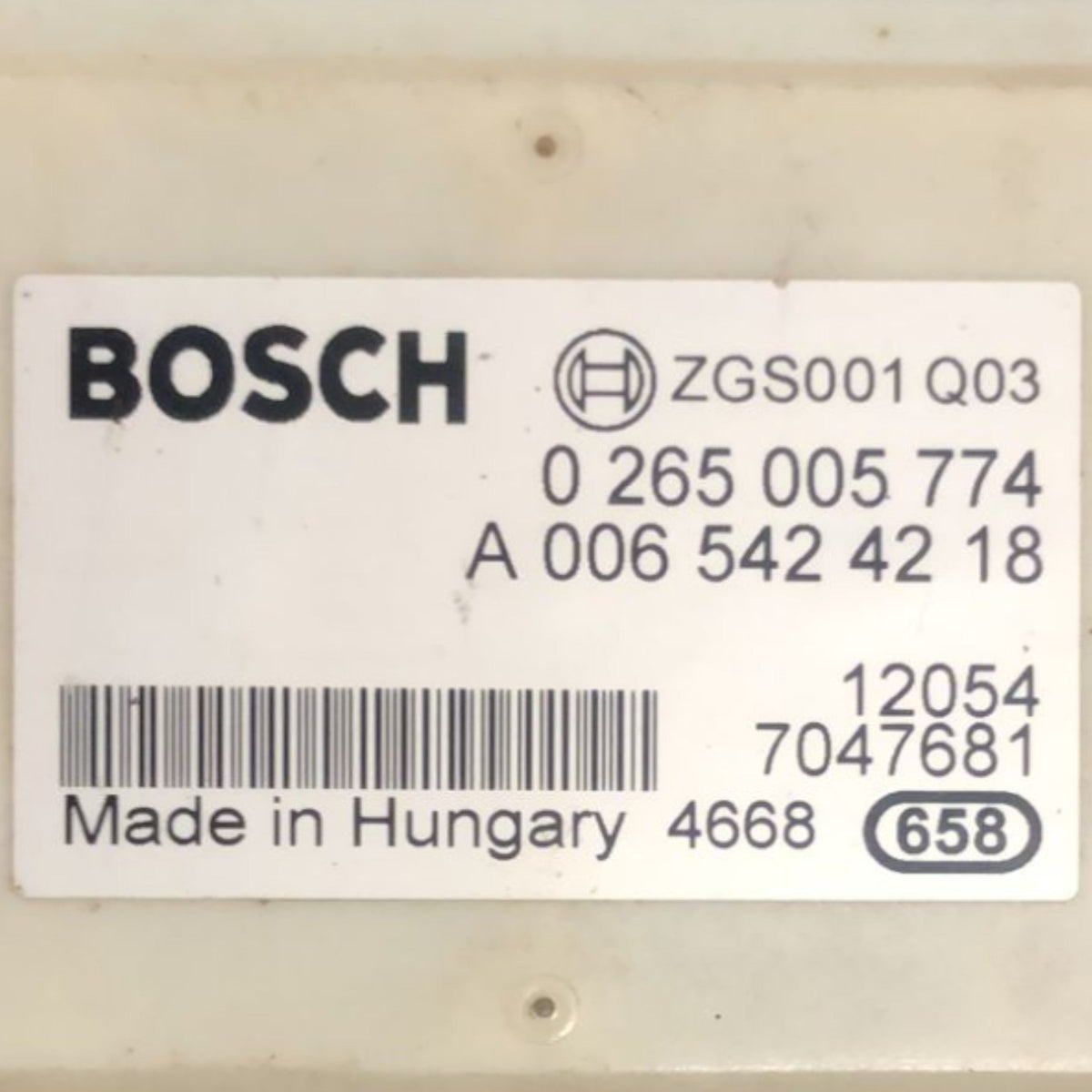 Sensor Esp / Imbardata Smart Fortwo W451 1.0 Petrol (2007 > 2015) code:A0065424218 - F&P CRASH SRLS - Used Parts