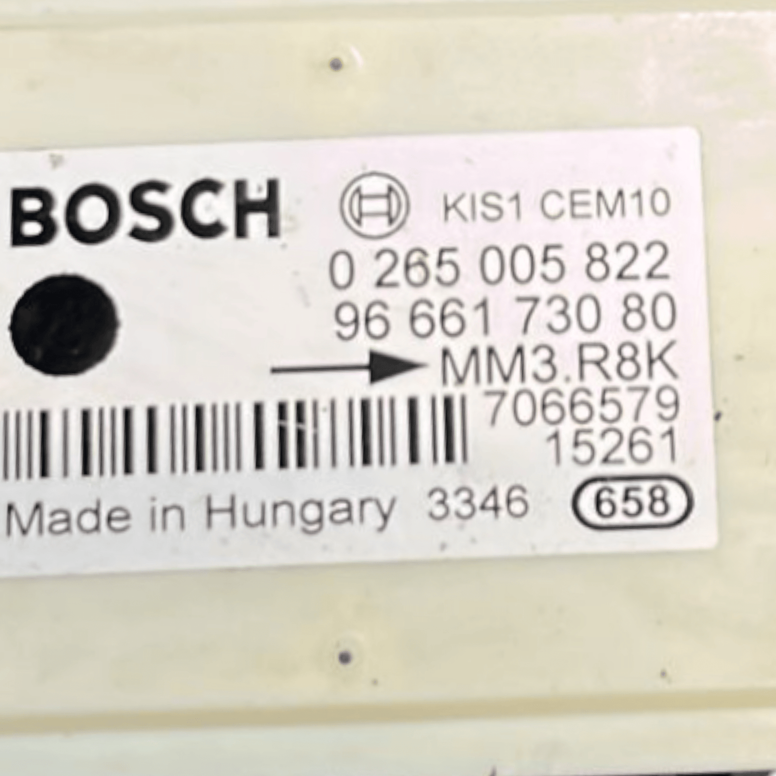 Steering Sensor / ESP Control Unit Citroen Berlingo II code:9666173080 (2008 >2019) - F&P CRASH SRLS - Used Parts