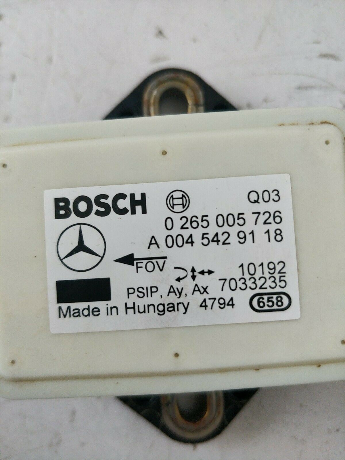 Imbardata Sensor / Rotation Sensor Esp Mercedes 0265005726 / A0045429118 - F&P CRASH SRLS - Used Parts
