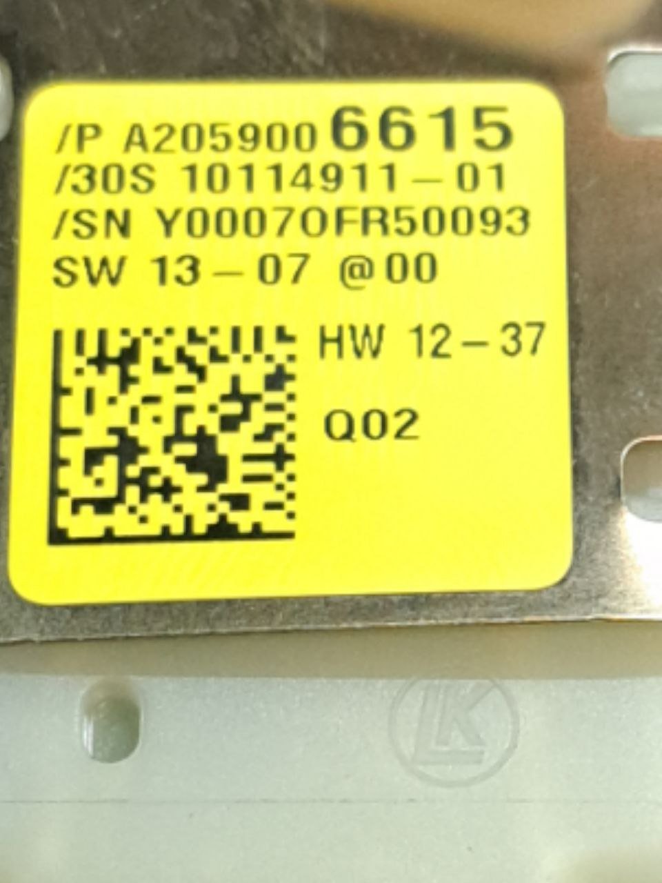 Rain sensor Mercedes - Benz Class C W205 (2013 - 2021) CODE:A2059006615 - F&P CRASH SRLS - Used Parts