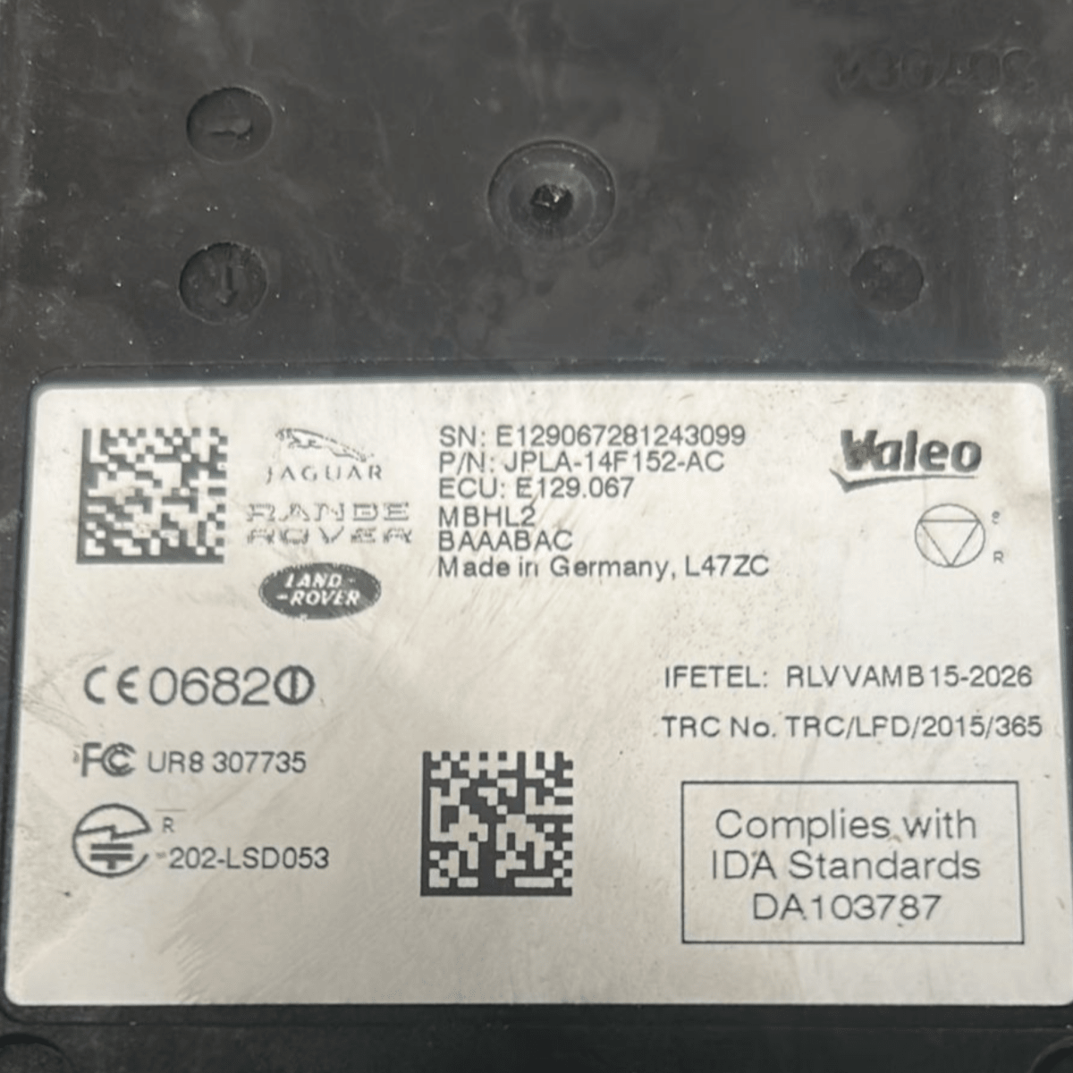 Sensore radar range rover sport l494 cod:jpla - 14f152 - ac (2013 > 2022) - F&P CRASH SRL - Ricambi Usati