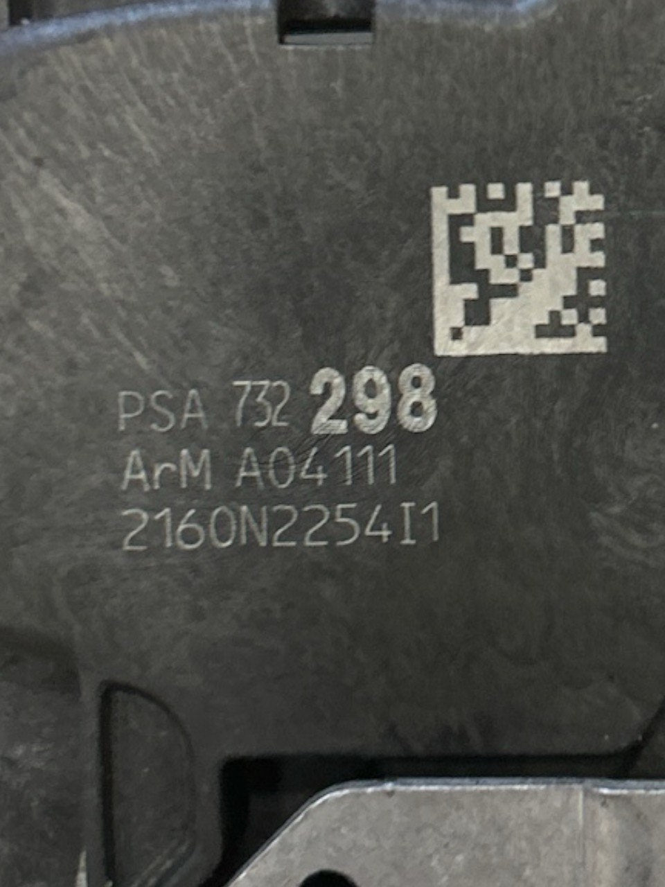 Right Front Door Lock (DX) + External Handle Support Peugeot 3008 (2009 > 2016) cod.732298 - F&P CRASH SRLS - Used Parts