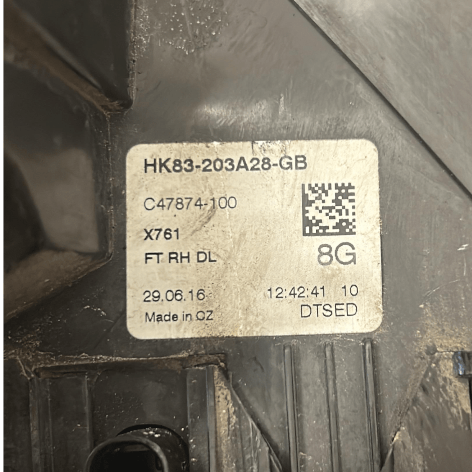 Right Front Door Lock Jaguar F - Pace (X761) code.HK83 - 203A28 - GB (2016 > ) - F&P CRASH SRLS - Used Parts