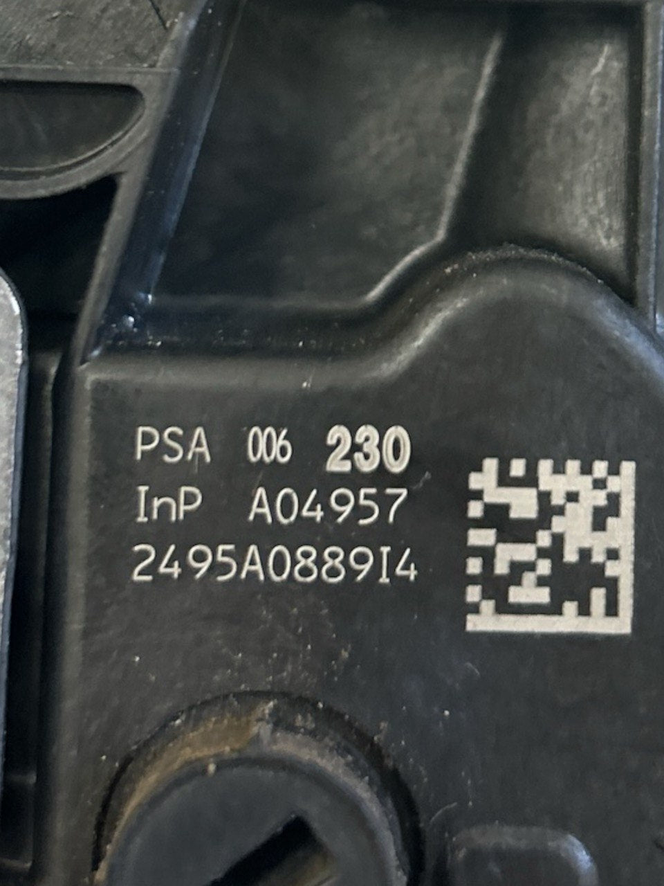 Right Rear Door Lock (DX) + External Handle Peugeot 3008 (2009 > 2016) cod.006230 - F&P CRASH SRLS - Used Parts