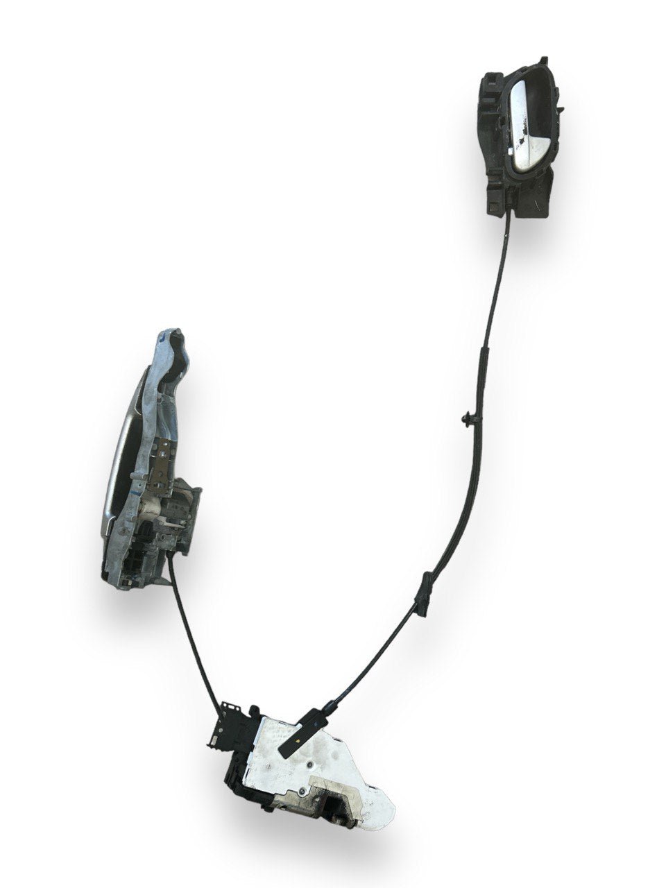Right Rear Door Lock (DX) + Internal - External Handle Peugeot 207 (2006 > 2015) code.24097816 - F&amp;P CRASH SRLS - Used Parts