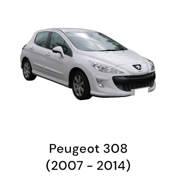 Right Rear Door Lock (DX) + Internal - External Handle Peugeot 308 (2007 > 2014) cod.567162 - F&P CRASH SRLS - Used Parts