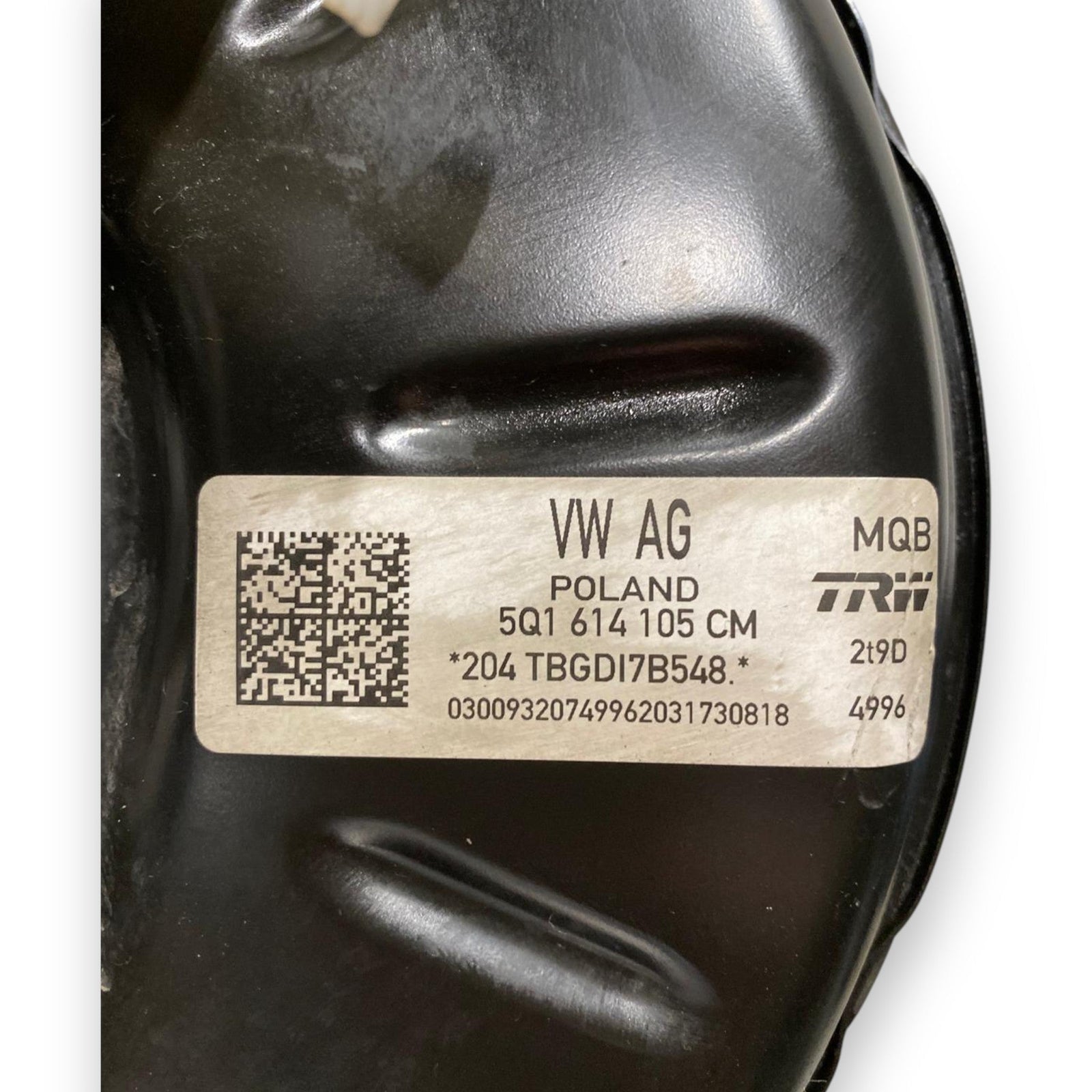 Servofreno Volkswagen Golf VII 2.0 Diesel (2012 - 2019) Cod: 5Q1614105CM - F&P CRASH SRLS - Ricambi Usati