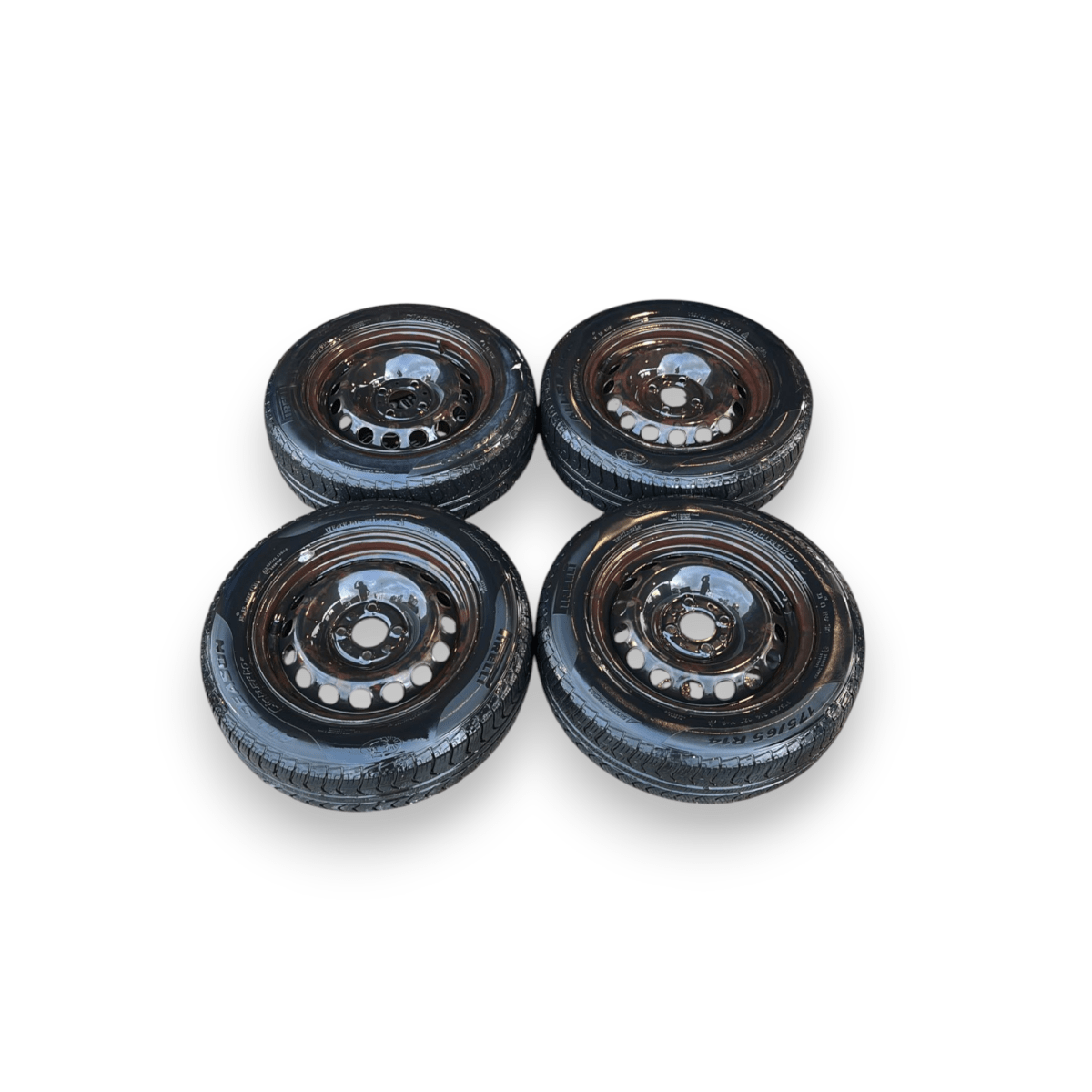 Set 4 cerchi in ferro fiat panda 312 (175/65/ R14) (2012 - ) - F&P CRASH SRL - Ricambi Usati