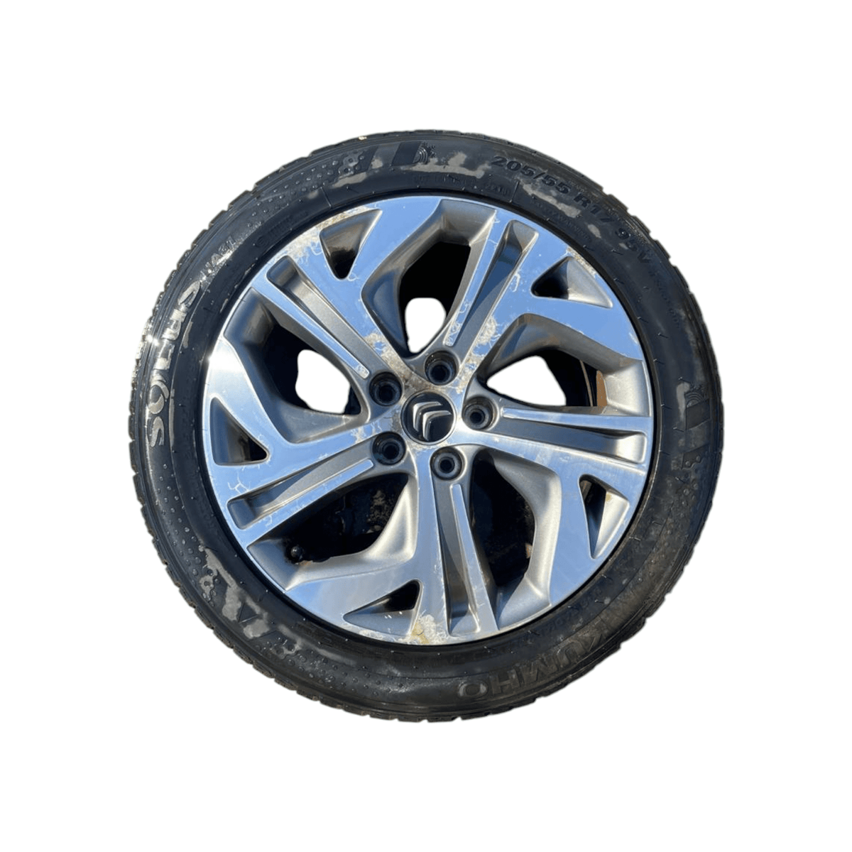 Set 4 cerchi in lega diamantati Citroen C4 Picasso (2013 - 2022) cod.9677090177 205 / 55 R17 - F&P CRASH SRLS - Ricambi Usati