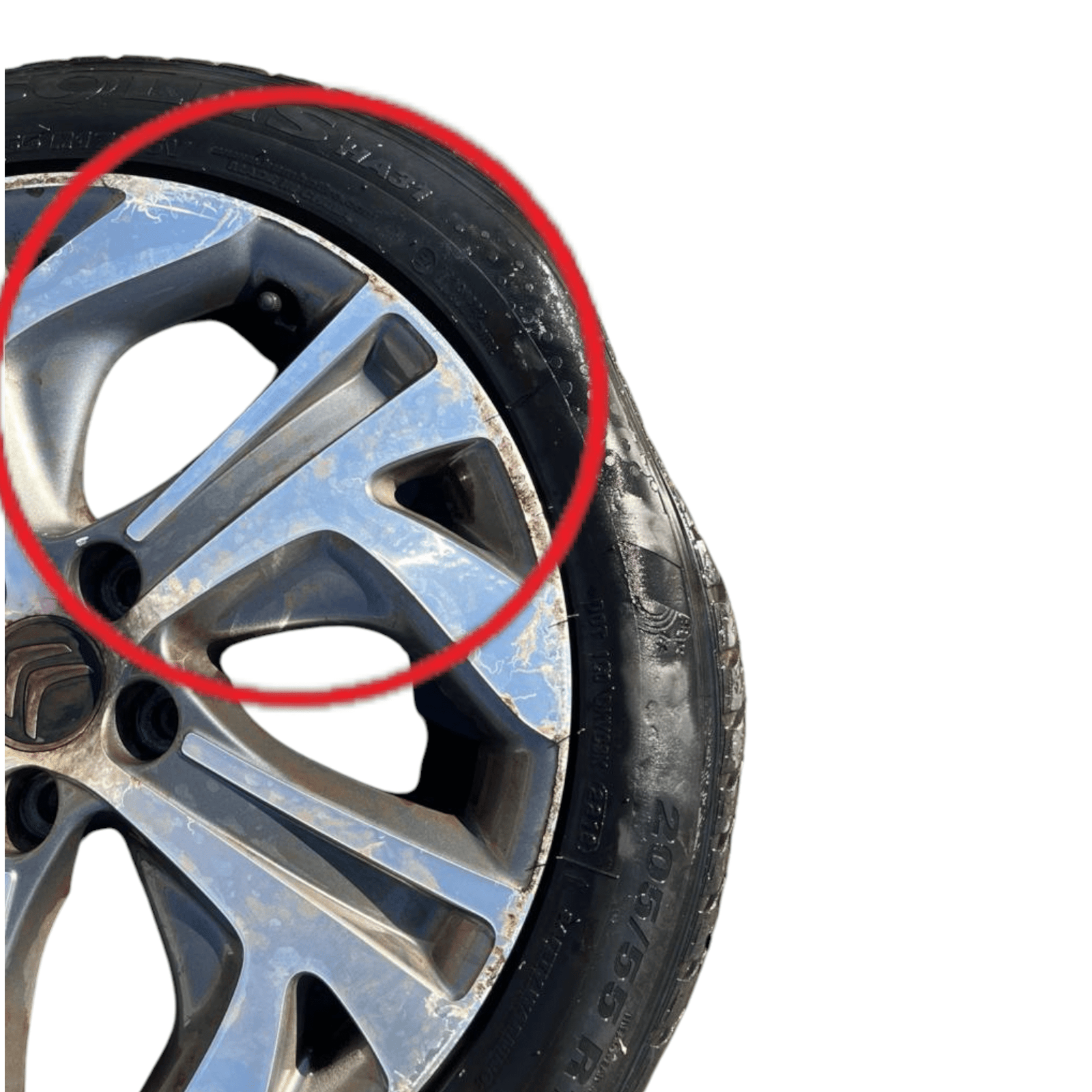 Set 4 cerchi in lega diamantati Citroen C4 Picasso (2013 - 2022) cod.9677090177 205 / 55 R17 - F&P CRASH SRLS - Ricambi Usati